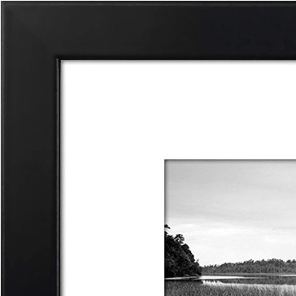8×10 Picture Frame with Shatter-Resistant Glass Beveled Mat NEW - Picture 7 of 8